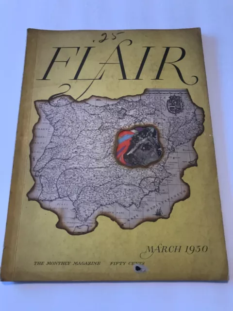 Flair Magazine March 1950 Hollywood Taylor, Swanson, Salvador Dali Spain Fashion Flair Magazine March 1950 Hollywood Taylor, Swanson, Salvador Dali Spain Fashion