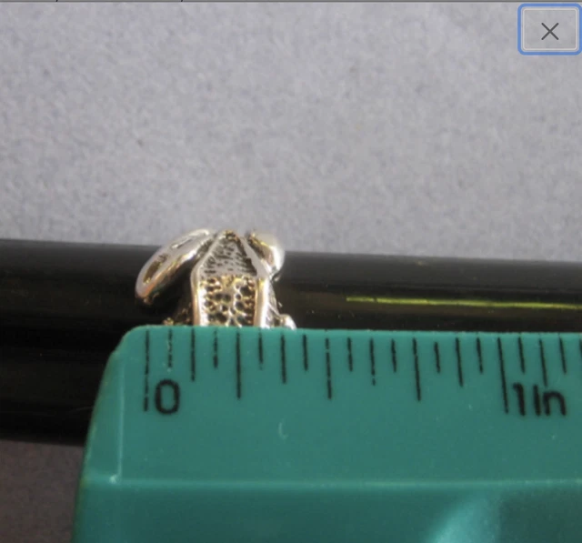 Mexican 925 Silver Taxco Good Luck Wrapped Antiqued FROG Toad Prince Ring Sizes 2