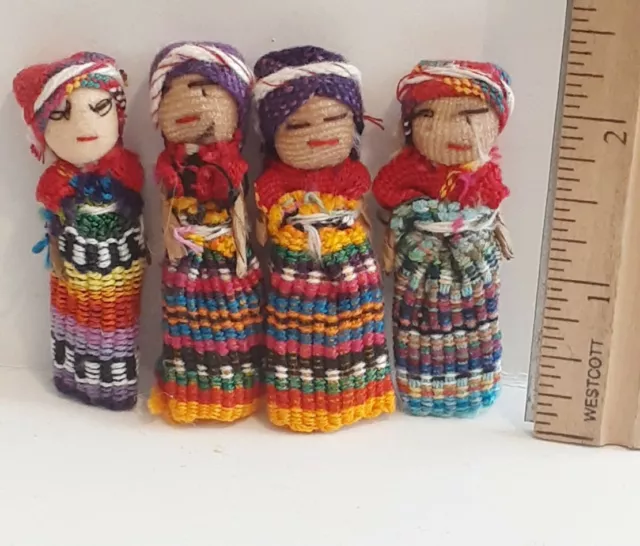 guatemalan worry dolls Pre-Owned