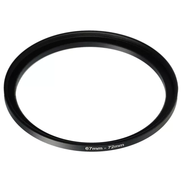 Step Up Ring Adapter von 67mm auf 72mm für Kamera Objektiv schwarz