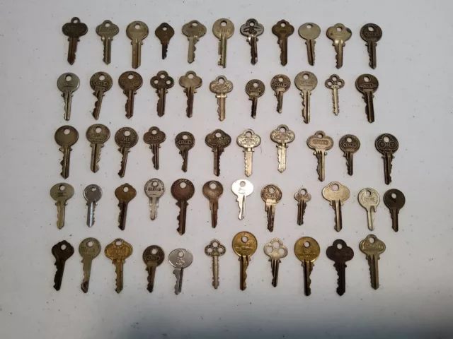 56 Vintage Keys For Padlocks, Etc....Yale, Ilco, Corbin And Others