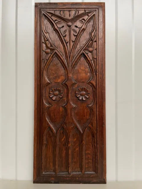 A Stunning Gothic Panel in oak (3 from 4)