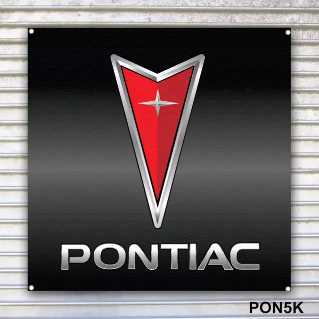 Pontiac Emblem Banner Sign Wall Art