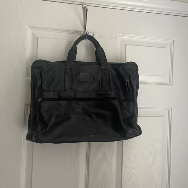 Vintage Tumi alpha leather briefcase bag, NO CROSSBODY STRAP