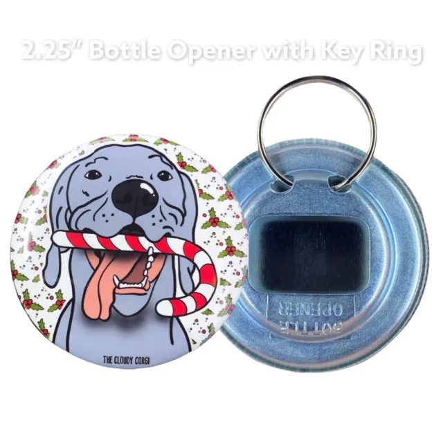 Weimaraner Candy Cane Christmas Holiday Bottle Opener Gifts and Accessories