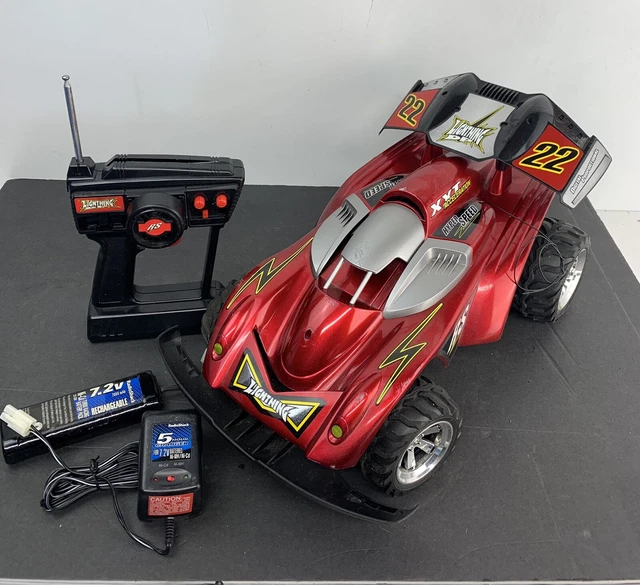 RADIO SHACK R/C Lightning DP Supercharged Racer Car, Remote, Battery