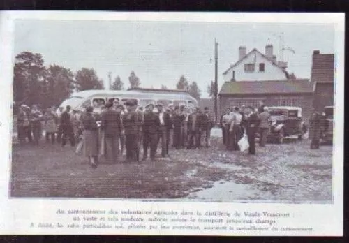 1936  --  Cantonnement Des Volontaires Distillerie De Vaulx Vraucourt  Z421