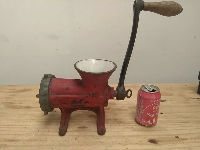 Spong Meat Grinder Mincer Manual Old German Alexanderwerk Nº 22 Cast Iron - Xix