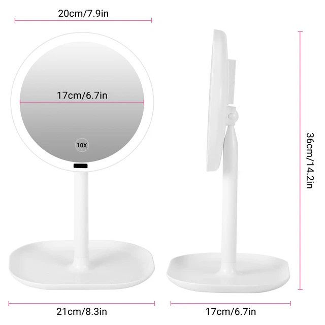 Espejo sensor de maquillaje para hogar hogar hotel