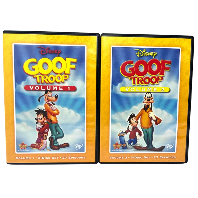 Walt Disney's Goof Troop Volume 1 & 2 DVD Lot Good Condition!!!