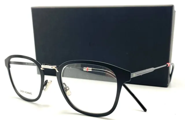 ✅New Christian Dior Homme Black Authentic Eyeglasses Frame 50-21 150