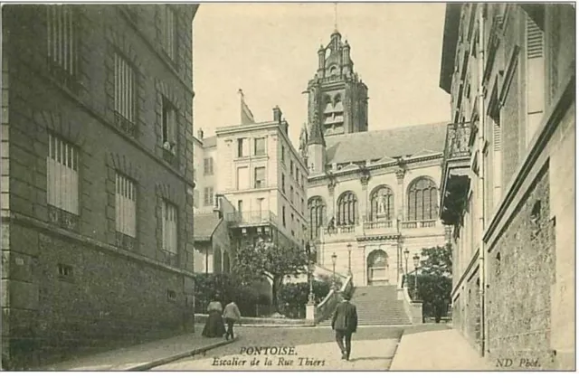 95.Pontoise.escalier De La Rue Thiers