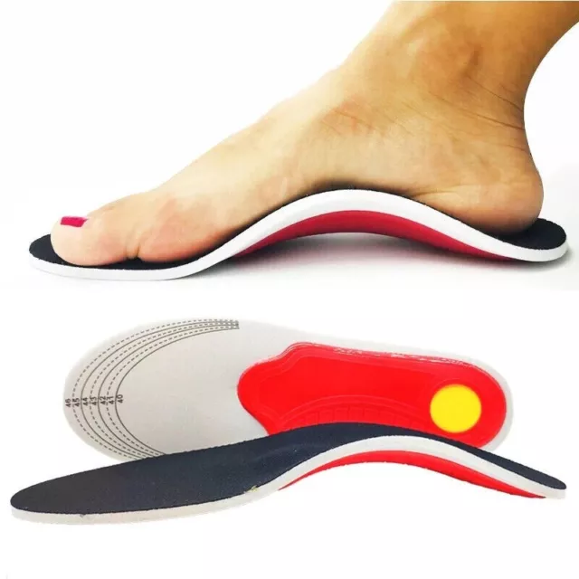 Orthotic Insoles for Arch Support Plantar Fasciitis Flat Feet Back & Heel Pain