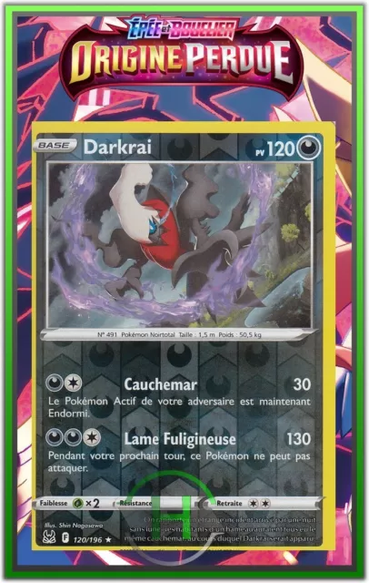 Darkrai Reverse - EB11:Origine Perdue - 120/196 - Carte Pokémon Française Neuve