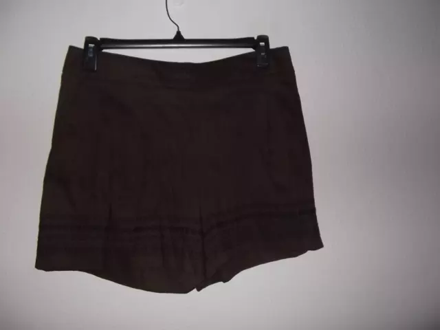 Apt 9 - Women - Mid Rise Shorts - Brown - Large - Retails @ 40.00(Ac-40-37)