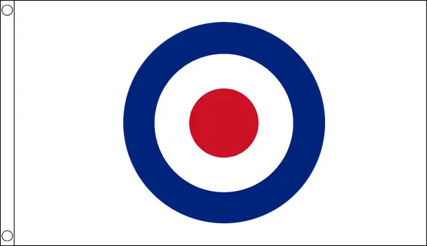 Cortina ataúd bandera nacional Target (Roundel) con envío rápido