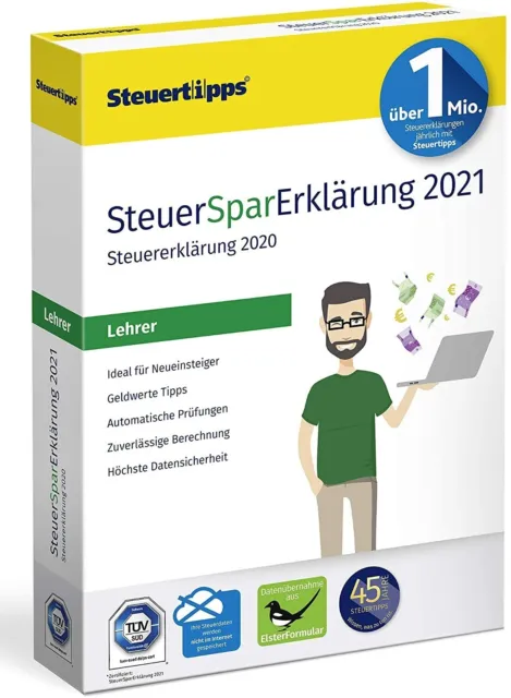 SteuerSparErklärung Lehrer 2021 (Steuerjahr 2020) | Deutsch (2020) | Steuertipps