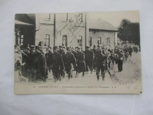 Military Cpa Ww1 French And Belge Prisoners In Germany