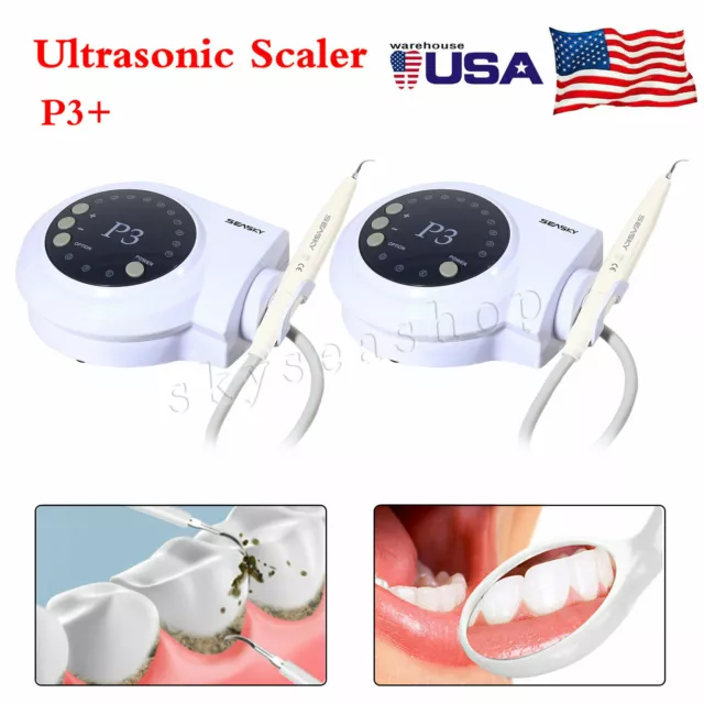 1-2 Dental Ultrasonic Scaler Endo Perio Scaling fit DTE SATELEC Handpiece & Tips