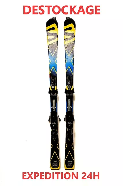 ski enfant occasion SALOMON "X RACE SL" taille : 138 cm = 1 mètre 38 + fixations
