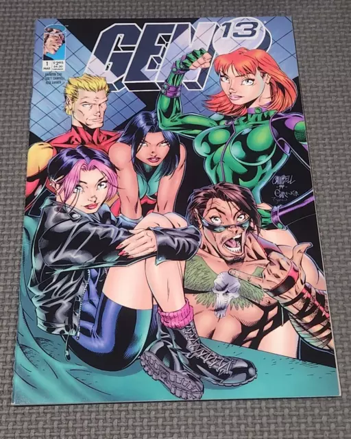 GEN 13 Vol 2 #1 (1995) J Scott Campbell Variant Cover 1st Printing Image Comics