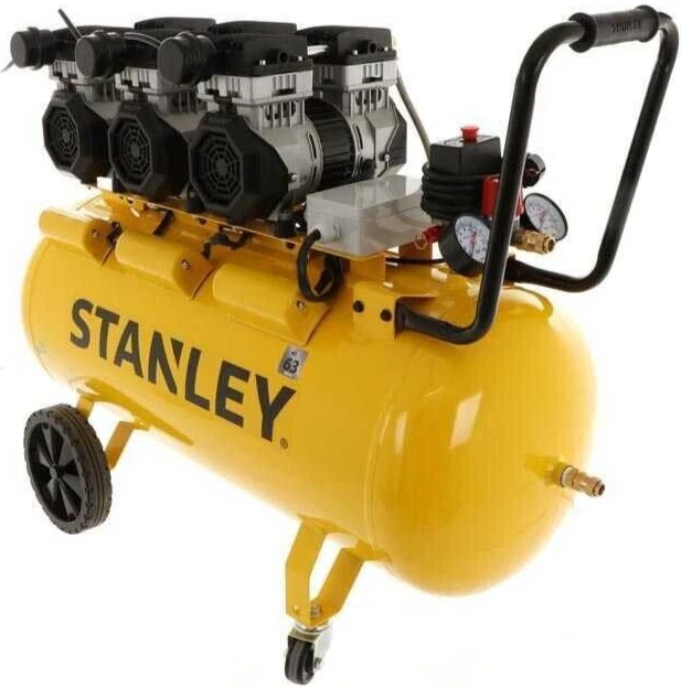 Compressore Stanley Siltek 50 Litri Verticale | 1,3HP, 59dB Silenzioso | No Oil, Con Manometri - Foto 5