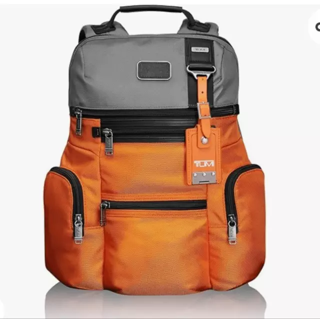 TUMI Alpha Bravo Knox Backpack Orange/Gray