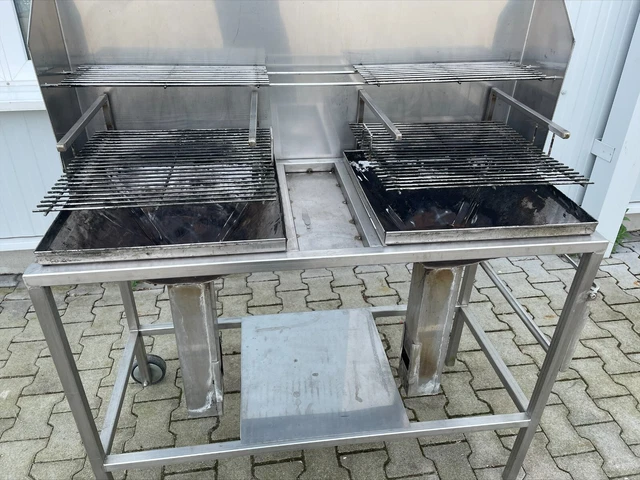 Holzkohlegrill Edelstahlgrill Standgrill