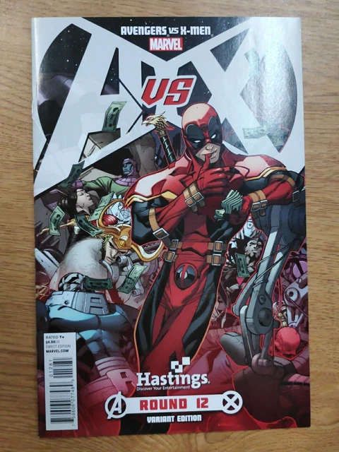 Avengers vs X-Men #12 NM- Hastings Exclusive Carlo Barberi Variant Deadpool 2012