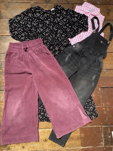 Girls Bundle Age 9-10 Years Next Zara Dungarees Jumpsuit Trousers