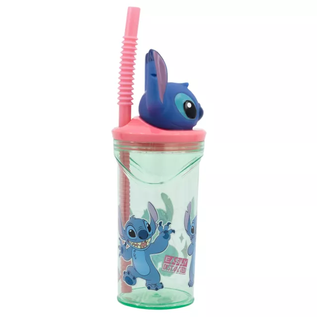 Bicchiere 3D Figurina 360 Ml Stitch Flowers 2