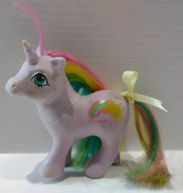 HASBRO MLP My Little Pony G1 Vintage 'Baby Rainribbon' rainbow baby pony. 1988