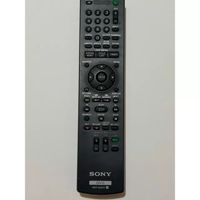 Sony DVD Remote RMT-D257A  Used