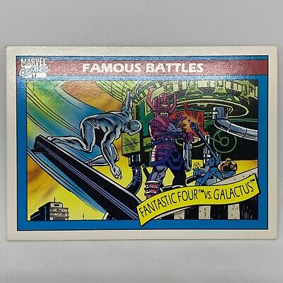 #89 Fantastic Four vs Galactus 1990 Impel Marvel Universe Card