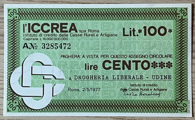 Miniassegni Banca Iccrea (673)