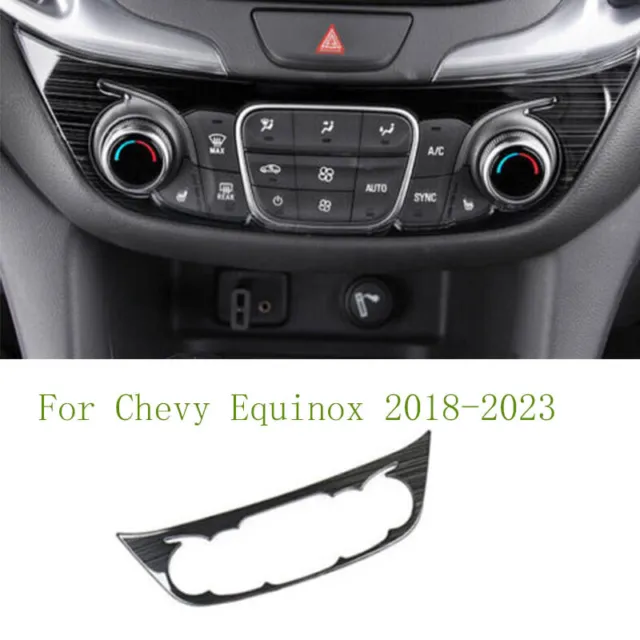 For Chevy Equinox 18-23 Black Titanium Center Console AC Switch Button Panel 1pc