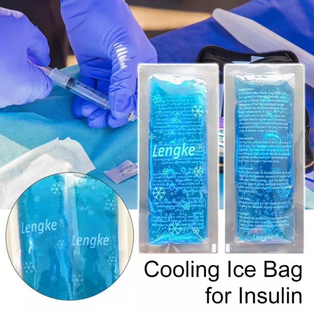 Hielo Pack Gel Frío Bolsa de enfriamiento de insulina Protector de la píldora