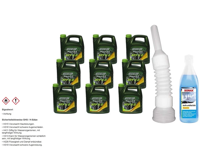 36L fanfaro Huile pour Boîte à Vitesse Automatique Atf Iid Incl. Tuyau Disque