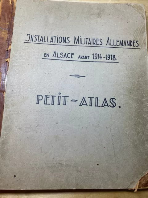 Übersichtskarte/Atlas: Liegenschaften des XV. Armeekorps im Elsaß 1870 - 1918