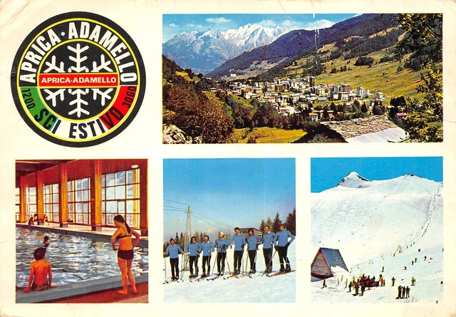 Al14-54A) Aprica Adamello Sci Estivo Adamello Vedute Viaggiata Sondrio