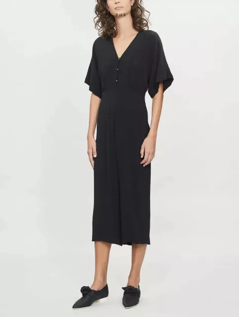 Whistles. Fernando Woven Black Batwing Jumpsuit. Size 6. BNWT. RRP£169.