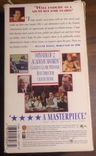 JFK VHS KEVIN Costner Oliver Stone 1992 Warner £1.87 – PicClick UK