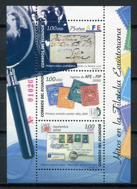 Ecuador 2010 Philatelie Briefmarken Briefe Philately Block 207 Postfrisch MNH