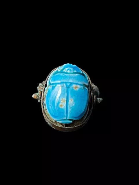 Vintage Egyptian Scarab Beetle Ring from Ancient Egypt , Replica Scarab Ring 3
