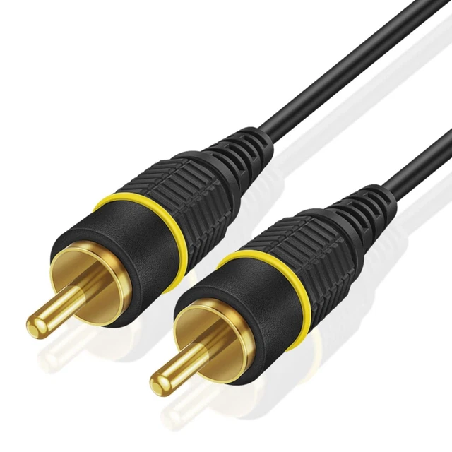 Subwoofer S/PDIF Audio Digital Coaxial RCA Composite Video Cable (3