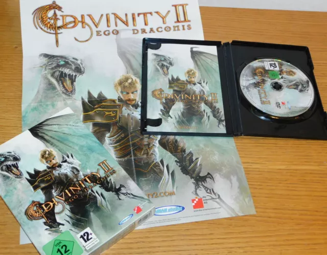 PC DIVINITY II 2 Ego Draconis GAME JEU + POSTER import ALLEMAND GERMAN germany