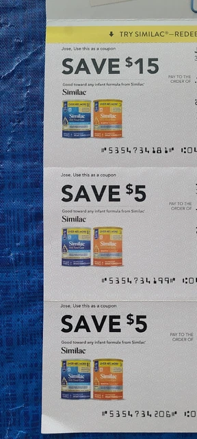 Similac Coupons $25 Expire 7/14/23