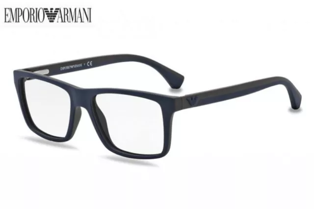 Emporio Armani EA 3034 5230 Blue Glasses Eyeglasses Frame Eyewear Rx 53-16-140