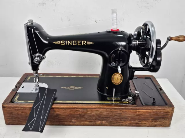 Máquina de coser Singer 201K reparada PROBADA Y FUNCIONANDO 2