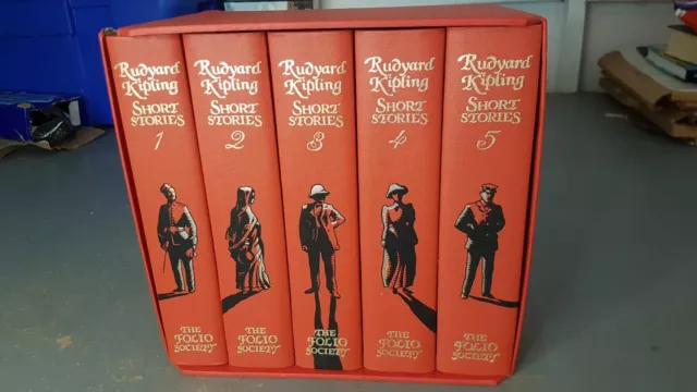 Rudyard Kipling short stories 5 volume hardback folio society box set collection